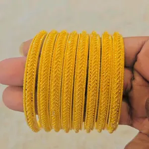Bangles Set - Gold Color Bracelets as shown in the Product Image