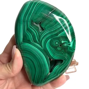 Malachite polished freeform