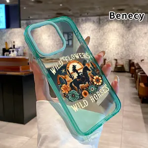 Phone case for iPhone 16 Pro Max 15 Plus 14 13 12 11 Desert Wild Ride Non-Yellowing Silicone Transparent Drop Protective Cover