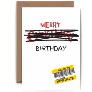 Humorous Birthday Card with Discount Stickers Design, Funny Dad Card, Unisex Paper Greeting Card with Envelope for Any Occasion, Perfect Gift Idea