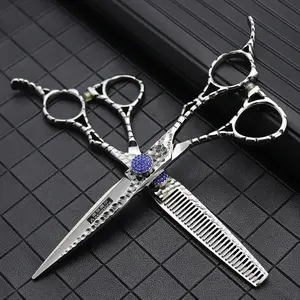 Hair Cutting Tools with Sharp Blades AXEMOORE 6 Inch Barber Scissors for Salon