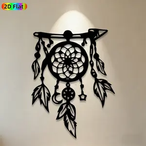 1pc Dreamcatcher Metal Wall Art,Dreamcatcher Statue Mural, Ideal Gift for New Year, Easter, Dreamcatcher Decor Enthusiasts, Rust-Resistant Metal Wall Decor Wall Sculptures, Perfect for Living Room Wall & Garden Fence, Unique Home & Outdoor Decor