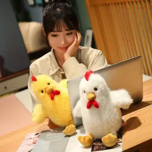 Cute little chicken plush toy. A real rooster-themed pet plush toy that can accompany your pet for play and interactive games. Comfortable home decoration plush gift suitable for birthdays and as decoration items, ornaments