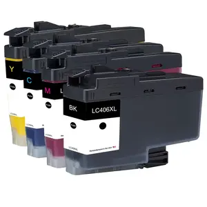 U.S. Remanufactured for Brother LC406XL Black and 3 Color Combo 4-Pack