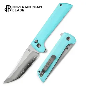 North Mountain Blade Chop 2 Button Lock San Mai SLD Majic Folding Knife