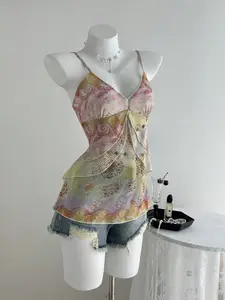 EVO x Elamini Women's Vacation Casual Retro Pattern Camisole