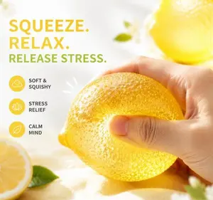 New Lemon-Shaped Stress Relief Ball — A Squeezable Toy for Soothing and Relaxation