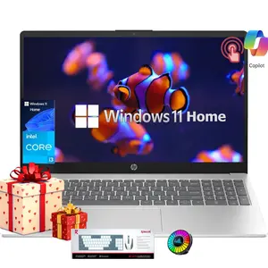 HP 15.6" Touchscreen Laptop | Win 11 Home, 13th Gen i3, Copilot AI, Up to 32GB RAM, 512GB SSD, Wi‑Fi 6, Bundle Accessory,Suit for Business&Student