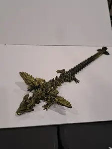 Mystery 3D Printed Articulating Winged Lunar Dragon and Egg