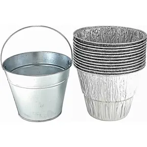 Replacement for Camp Chef, Traeger, Pit Boss drip pan  Bucket and 12-Pack Liners foil Tray for Mostly  Pellet Grills