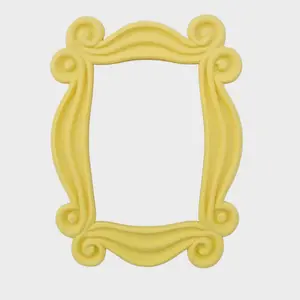 Friends Inspired Door Frame – Iconic Yellow 3D Printed Replica