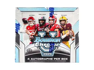 2025 Bowman University Chrome Football Hobby Jumbo Box