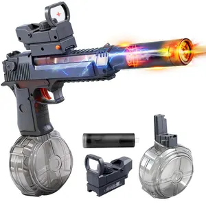 2026 NEW Water Blaster Powerful with Automatic Firing & LED Lights Long Distance Shooting Extra Large Capacity Perfect for Summer Fun Electric