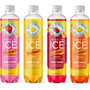 Sparkling ICE Starburst Flavored Sparkling Water 17oz (Pack of 12)