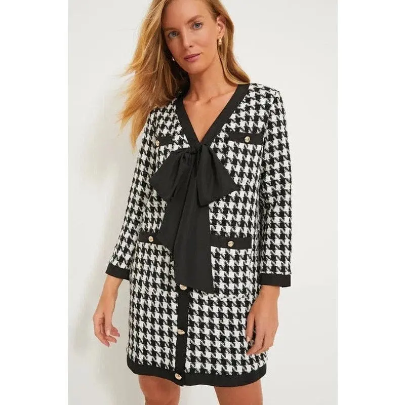 Tuckernuck Pomander Place Coco Tweed Bow Dress - XS - New