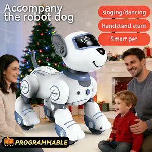 TongLi/TL Electronic Pet Toy Dog, Smart Remote Control, Automatic Follow Electronic Dog, Children's Programming Simulation Electronic Pet, Can Bark, Walk, and Jump, Interactive Electronic Pet, Gesture Sensing Pet Toy,Toy Gifts Christmasgift New Year gift.