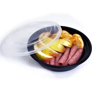 Green Direct Meal Prep containers 16 Oz. Round Microwavable Food Container with Lid /Portion Control Pack of 10