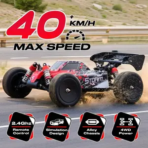 All Terrain 1:14 Off Road Vehicle, 40KM/H High Speed, Outdoor Drifting, Racing, Climbing, 2.4Ghz Remote Control, Supports Vehicles Racing Together, Large Capacity Battery, Birthday And Christmas Gifts