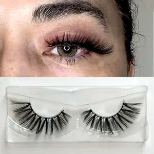 Labo Glam Villain 25mm Spiky Faux Mink Lashes | Sharp Volume Strip Lashes Reusable