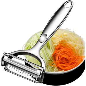2-in-1 Multifunctional Julienne Vegetable Peeler for Daily Kitchen Use
