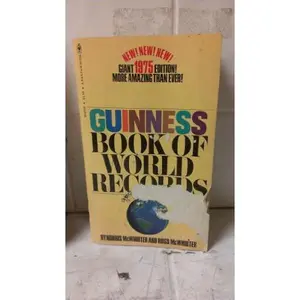 USED-Guinness Book of World Records 1975 by Norris McWhirter (Paperback)