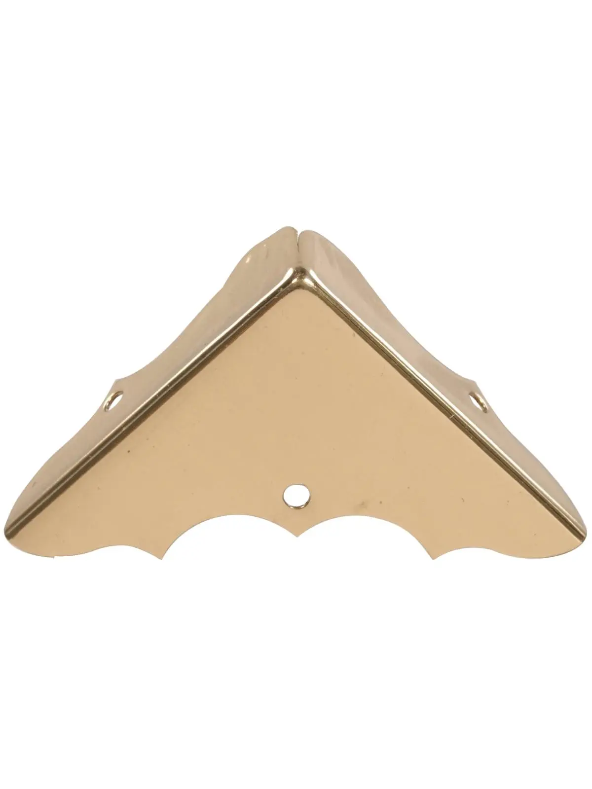Hillman Group 851152 Carded-Decorative Corner Brace - Solid Brass Metal, Brilliant Designs, 4 per Card, 0.43 in, 7/16 in, 0.09 lbs, 3.3x4.3x6.3 in Dimensions, 89.4 Cube