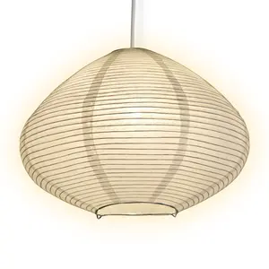 Bulbous Shaped Premium Fine Line Paper Lantern, White (16"W x 11"H)
