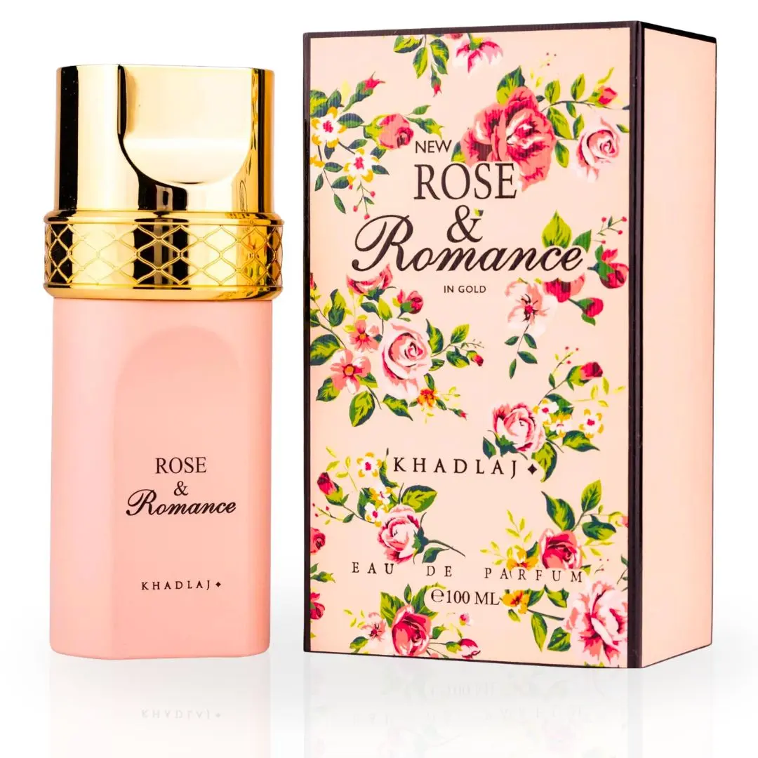 Rose & Romance Gold EDP Spray 100ML (3.4 OZ) By Khadlaj | Experience The Allure Of This Floral Enchantment. Rose & Romance Gold EDP Spray 100ML (3.4 OZ) By Khadlaj | Experience The Allure Of This Floral Enchantment.