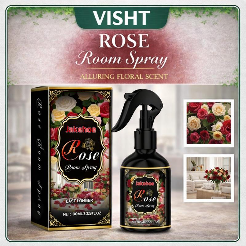 Jakehoe Rose-scented Room Spray: Long-lasting fragrance room spray and air freshener for bedrooms Perfume Infused Pheromone fresh citrus scent