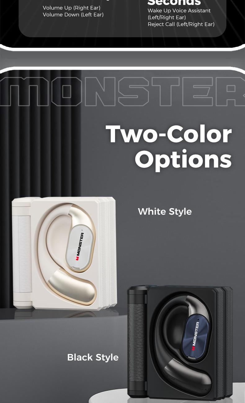 Monster Ear Buds - Headphones Bluetooth with Dual-Fold Design, Noise Isolation - 145H Playtime Wireless Earbuds Bluetooth 6.0, IPX5 Waterproof & Sweatproof Wireless Headphones, Headset Ideal Traveling Gadgets & Electronic Gifts for Men and Women Monster Ear Buds - Headphones Bluetooth with Dual-Fold Design, Noise Isolation - 145H Playtime Wireless Earbuds Bluetooth 6.0, IPX5 Waterproof & Sweatproof Wireless Headphones, Headset Ideal Traveling Gadgets & Electronic Gifts for Men and Women