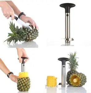 Pineapple Corer and Slicer Cutter Stainless Steel Tool for Easy Fruit Removal
