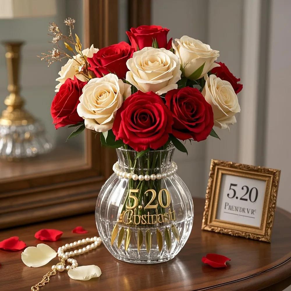 24 Simulated Rose Bouquets- Lifelike Long stem Artificial Flowers, Mother's Day, Home Decoration
