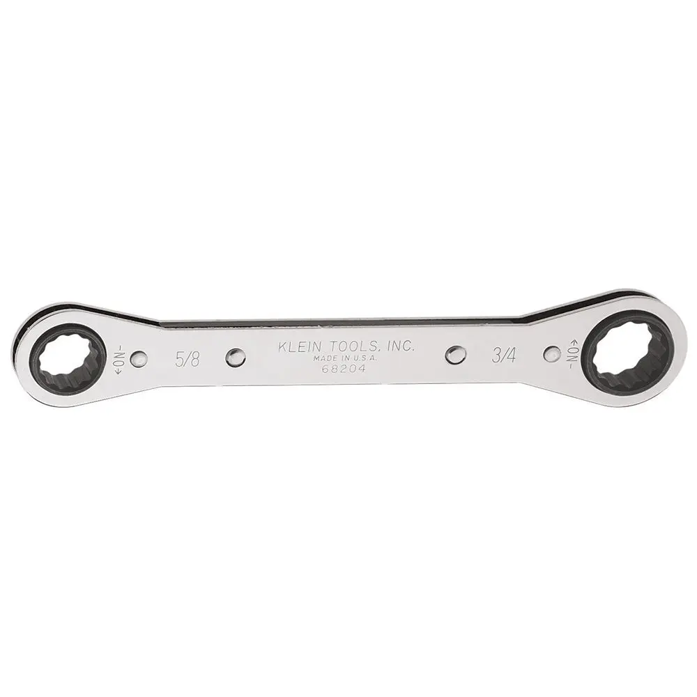 Klein Tools 68204 Ratcheting Box Wrench 5/8 x 3/4-Inch
