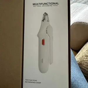 Catpick 2-in-1 Pet Nail Clipper and Grinder, Ultra Quiet Electric Grooming Tool with LED Light, Rechargeable for Dogs & Cats of All Sizes, Low-Noise Motor for Safe Trimming