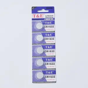 Cr1632 3v Lithium Button Battery, Ideal for Fitness Devices, Watches, Small Appliances, Toys, Replacement Alkaline Battery