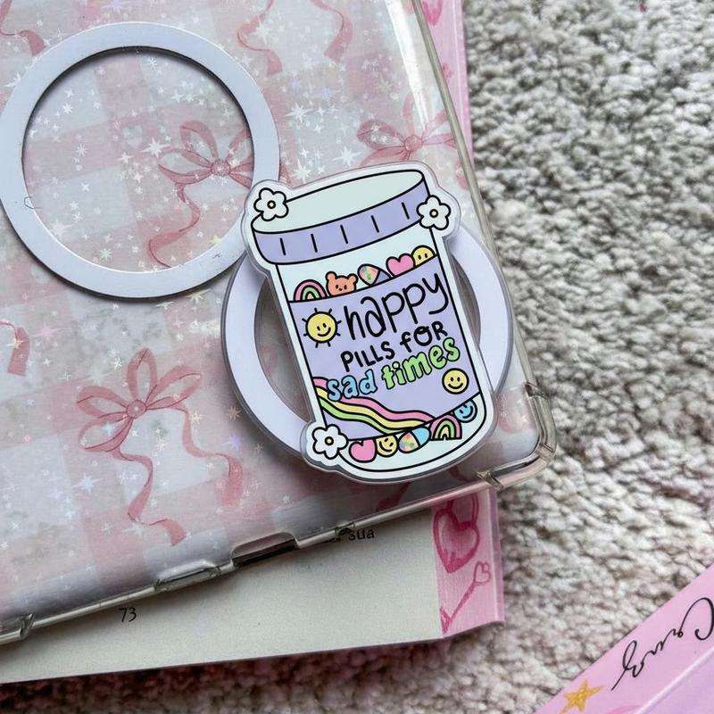 Happy Pills for Sad Times Phone Grip | Kawaii Mental Health