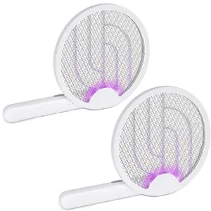 Electric Fly Swatter Bug Zapper Racket Indoor with USB Rechargeable, Mosquitoes Trap Lamp Rechargeable,for Indoor Mosquito Bat, Fruit Fly Killer for Home