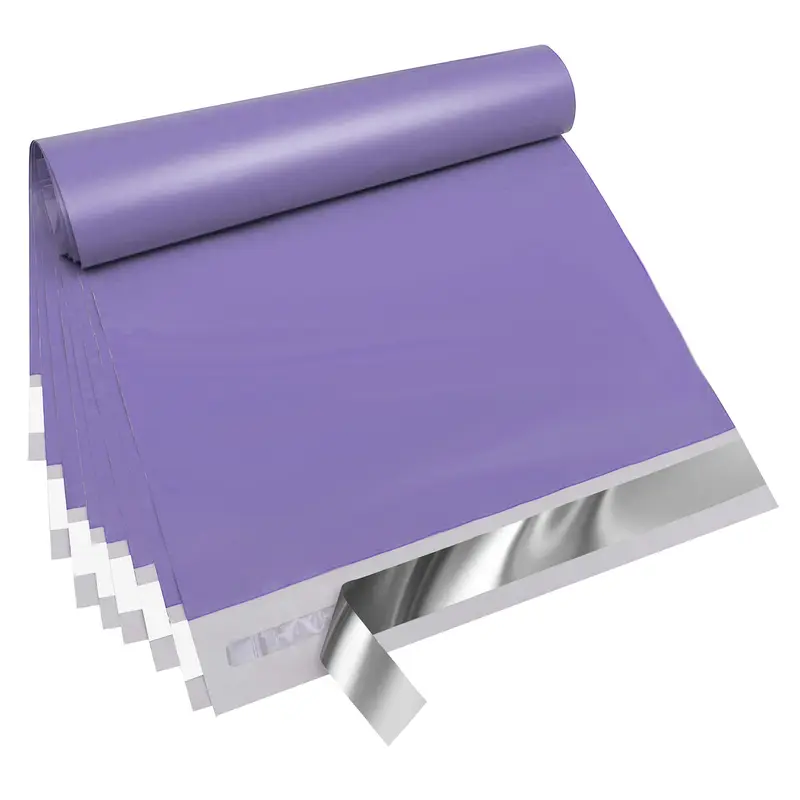 HAUTEHAUT 10x13 Polyethylene Polymailers (100 Count, 2.4mil Thick) - Waterproof Gummed Self-Sealing Plastic Envelopes, Strong Adhesive, Reinforced Edge, All-Season Small Business Sealed Envelopes & Postal Supplies, Optimal Privacy Protection