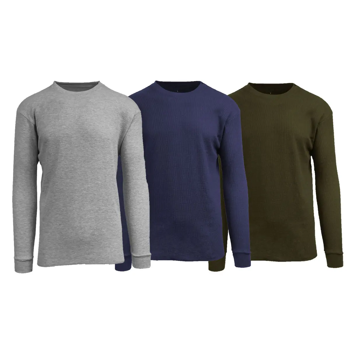 Heather Grey-Navy-Olive