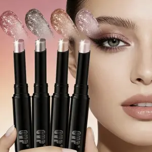 OVP Hydrating Glow Eyeshadow Stick Set, 4-Color Brightening Multi-Pack with Moisturizing Pearl Formula for Dry Eyelids