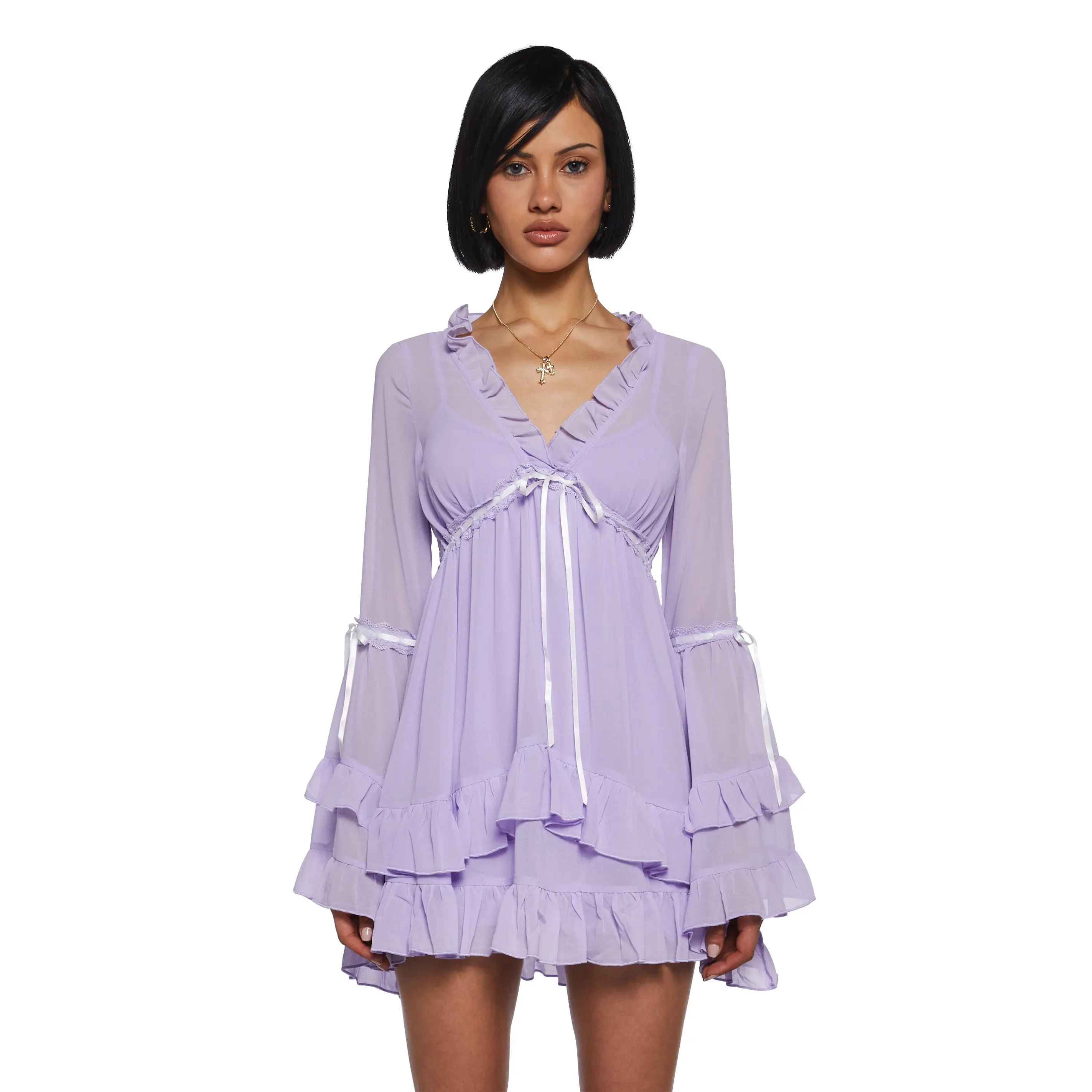 real divinity mini dress Real Divinity Mini Dress - Light Purple
