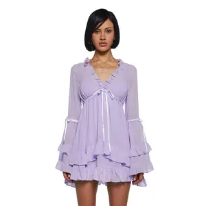 Real Divinity Mini Dress - Light Purple