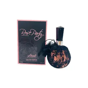 Perfume Rose Party Pour Femme Eau De Parfum 3.4 FL Oz 100Ml-Floral, Fruity, Powdery