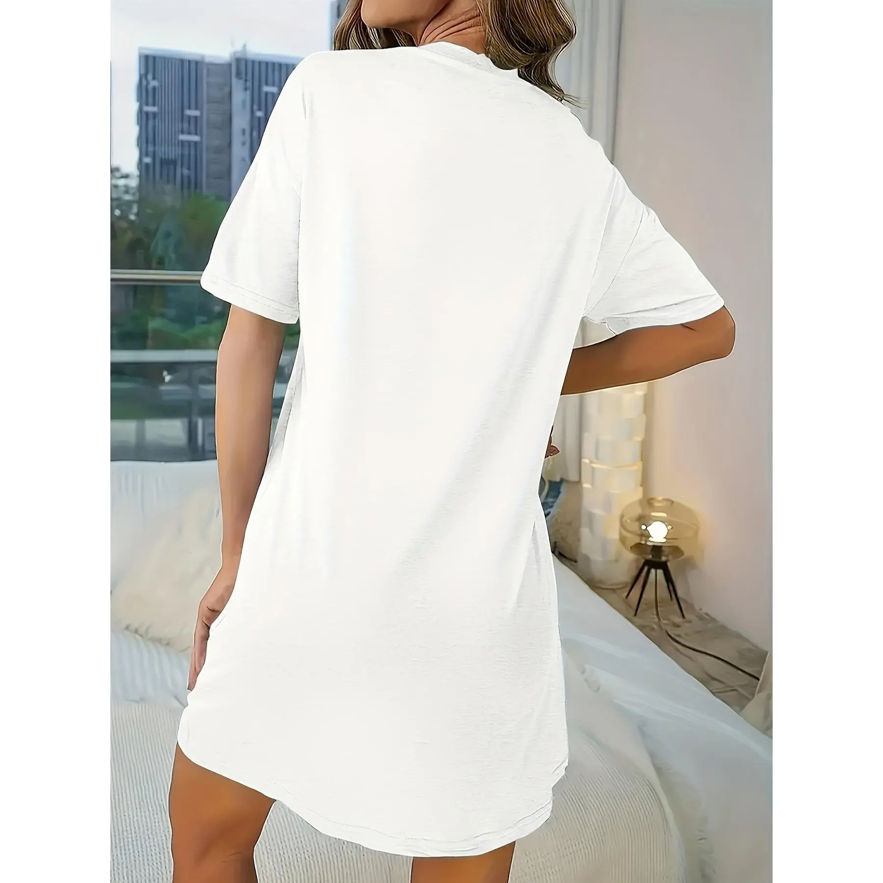 Soft Micro Stretch Women's Lingerie My Sister Has A Pretty Awesome Sister Printed Short Sleeve Round Soft Micro Stretch Women's Lingerie My Sister Has A Pretty Awesome Sister Printed Short Sleeve Round