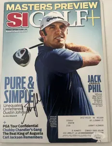 DUSTIN JOHNSON SIGNED GOLF SI  MAGAZINE W/JSA