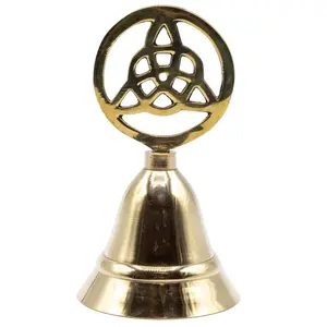 4" Brass Triquetra Altar Bell