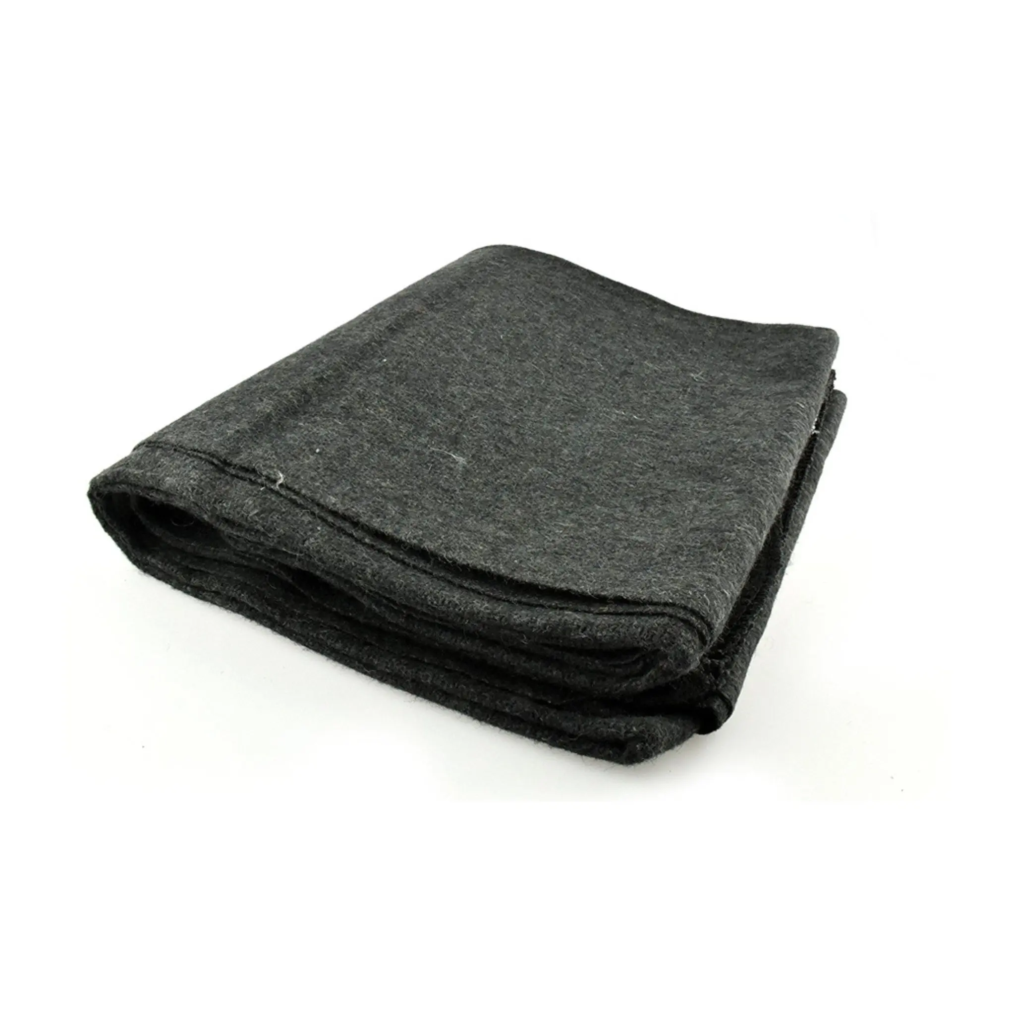 Gray Wool Blend Blanket – 51" x 80" | 50% Wool | 2 lbs