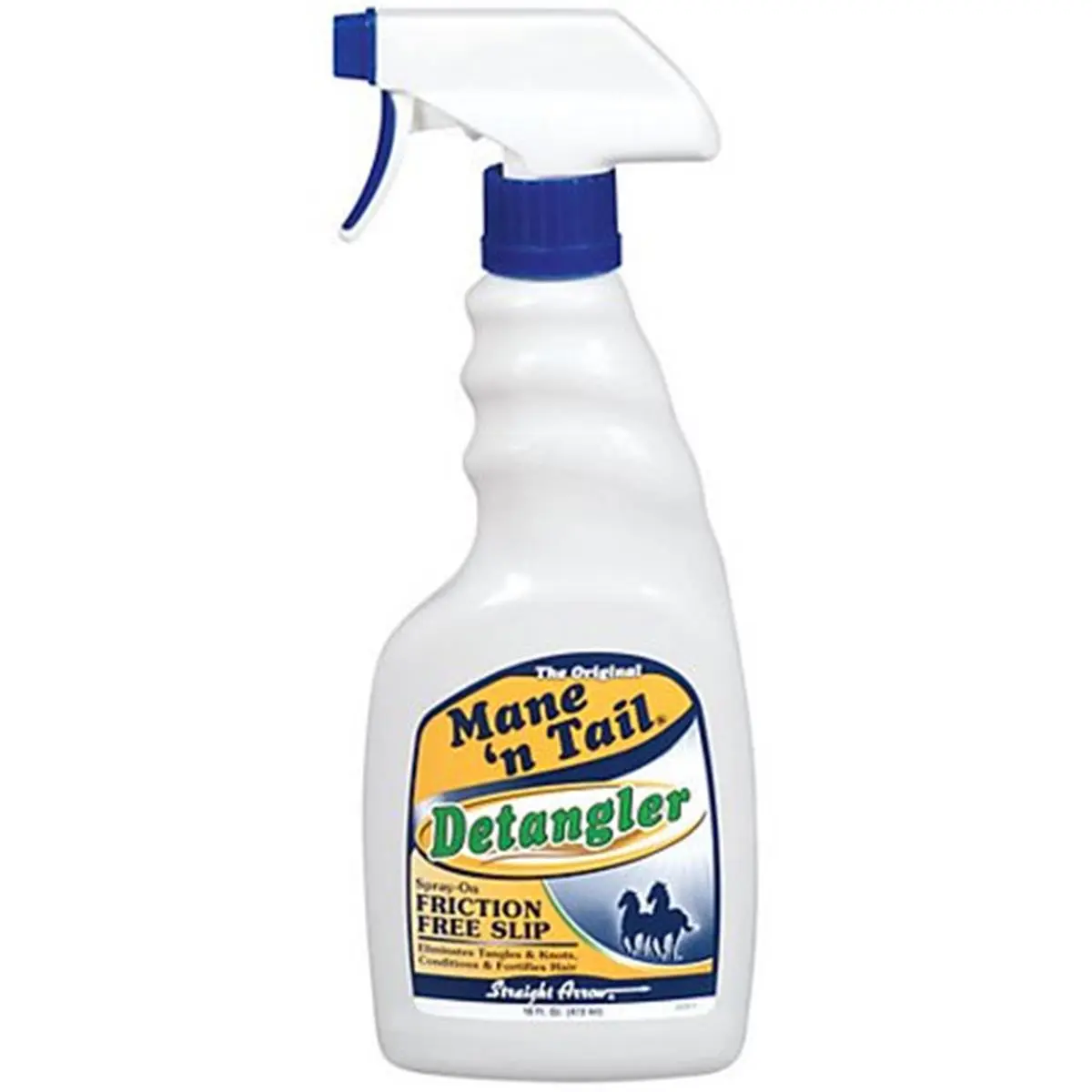 212 MAIN D-Mane 'N Tail Equestrian Haircare Detangler Spray, 32oz Friction-Free Slip Dry Formula, Hair Conditioner, Fortifies Hair, Reduces Tangling, Straight Arrow Products - 544826-54482