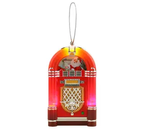 Mr. Christmas 4.7" Retro Jukebox Ornament - Red