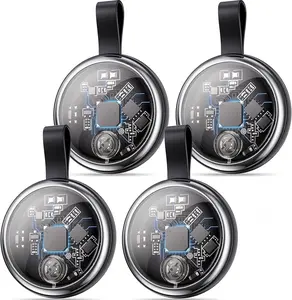 2026 New Air Tracker Tags-4 Pack Compatible with Apple Find My (iOS Only), Bluetooth Tracker Smart Tag Waterproof Key Finder Item Locator Worldwide Tracking for Keys, Wallet, Luggage, Pets